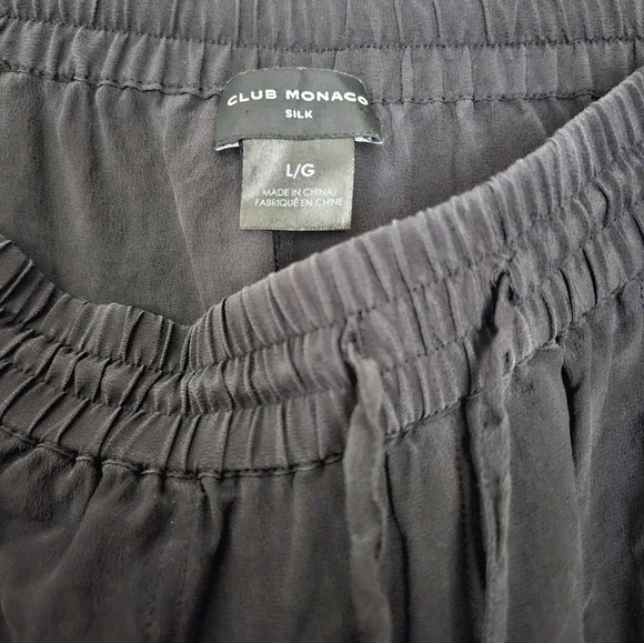 Club Monaco 100% Silk Wide Leg Pants - Picture 4 of 4